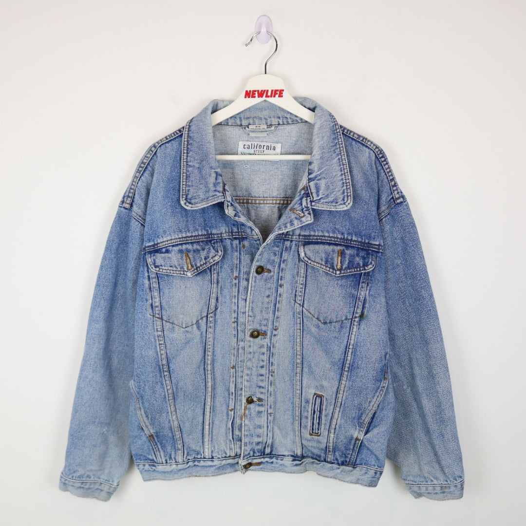 Vintage 90's California Group Denim Jacket - L-NEWLIFE Clothing