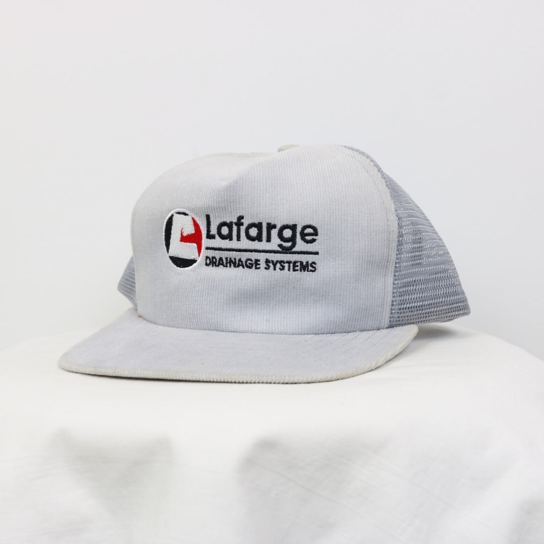 Vintage 90's Lafarge Corduroy Trucker Hat - OS-NEWLIFE Clothing