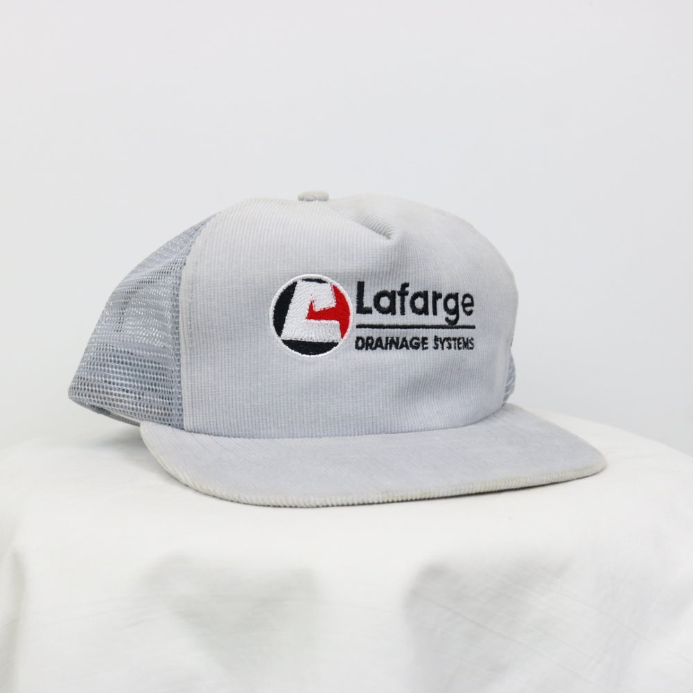 Vintage 90's Lafarge Corduroy Trucker Hat - OS-NEWLIFE Clothing