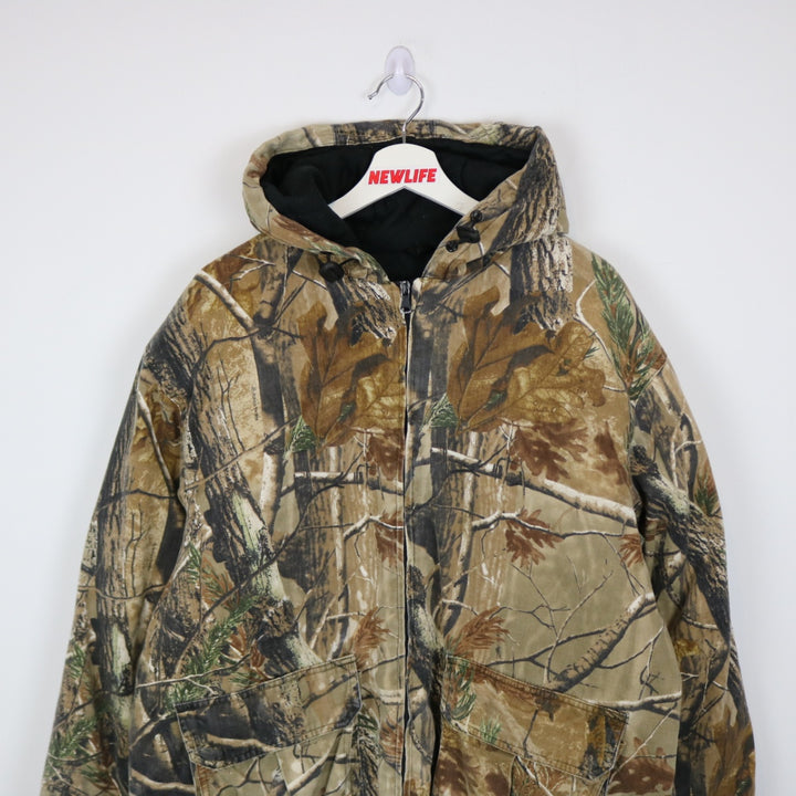 Vintage 00's Real Tree Camo Lined Hooded Jacket - L/XL-NEWLIFE Clothing
