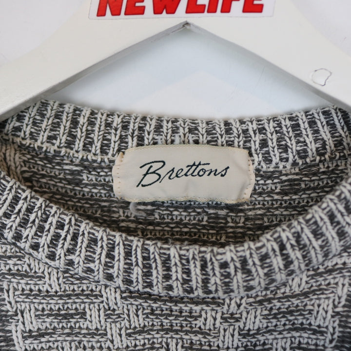 Vintage 80's Brettons Patterned Knit Sweater - L-NEWLIFE Clothing