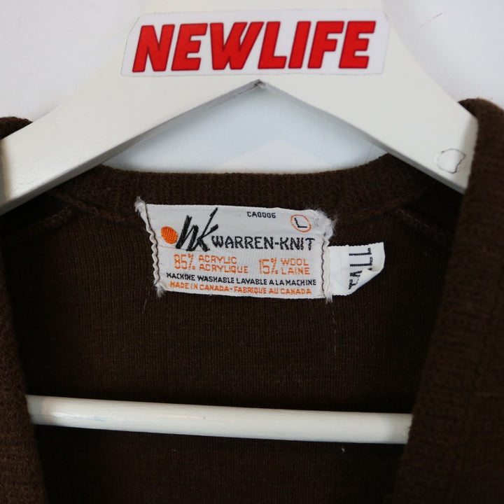 Vintage 80's Warren Knit Cardigan Sweater - S-NEWLIFE Clothing