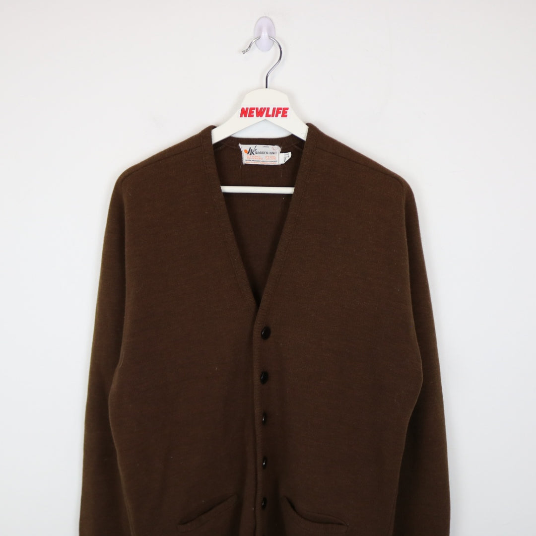 Vintage 80's Warren Knit Cardigan Sweater - S-NEWLIFE Clothing