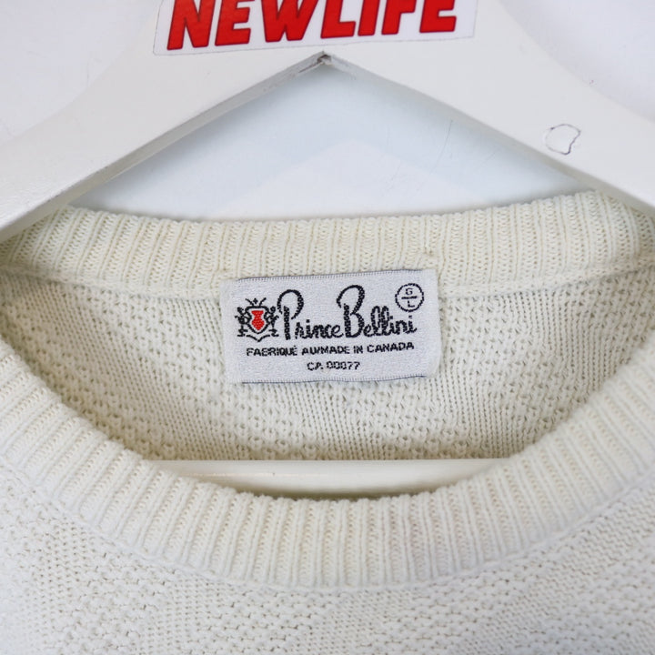 Vintage 80's Prince Bellini Patterned Knit Sweater - L-NEWLIFE Clothing