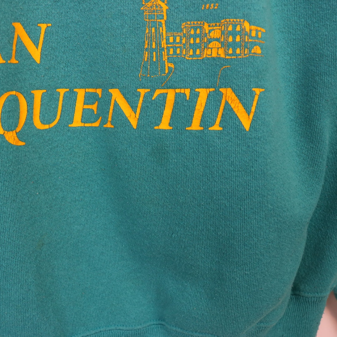 Vintage 80's London, Paris, Rome, San Quentin Crewneck - S-NEWLIFE Clothing