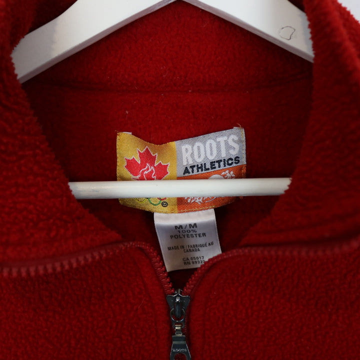 Vintage 1998 Nagano Olympics Roots Quarter Zip Fleece Jacket - L-NEWLIFE Clothing