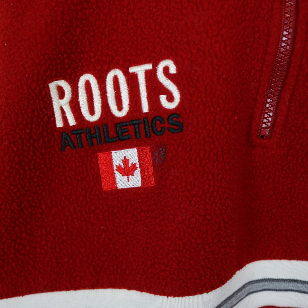 Vintage 1998 Nagano Olympics Roots Quarter Zip Fleece Jacket - L-NEWLIFE Clothing