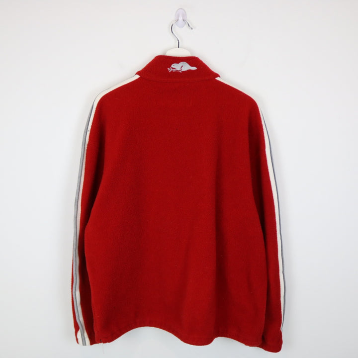 Vintage 1998 Nagano Olympics Roots Quarter Zip Fleece Jacket - L-NEWLIFE Clothing