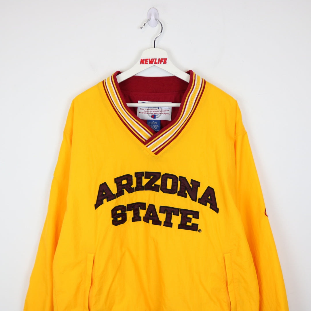 Vintage 00's Arizona State University Sun Devils Champion Pullover Windbreaker - L-NEWLIFE Clothing