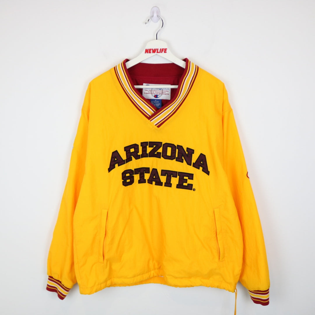 Vintage 00's Arizona State University Sun Devils Champion Pullover Windbreaker - L-NEWLIFE Clothing