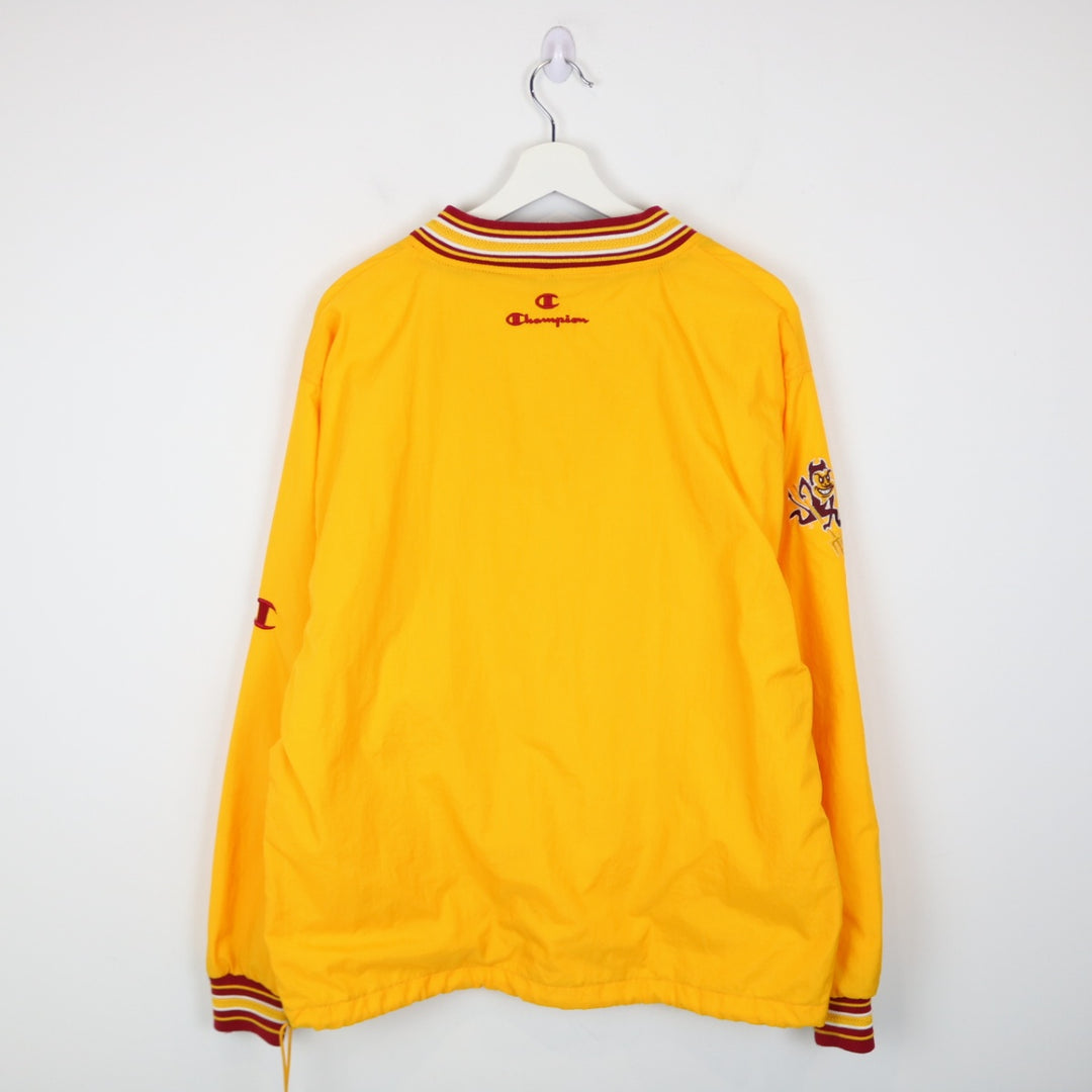 Vintage 00's Arizona State University Sun Devils Champion Pullover Windbreaker - L-NEWLIFE Clothing