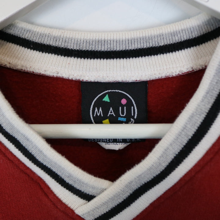Vintage 1997 Maui and Sons Snowboarding Crewneck - M-NEWLIFE Clothing