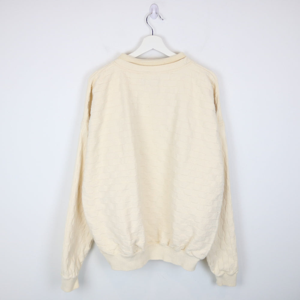 Vintage 90's Lotto 649 Textured Collared Crewneck - XL-NEWLIFE Clothing