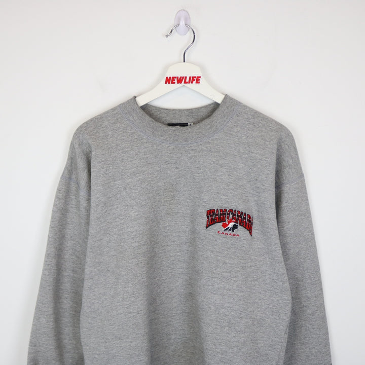VIntage 90's Team Canada Hockey Starter Crewneck - M-NEWLIFE Clothing