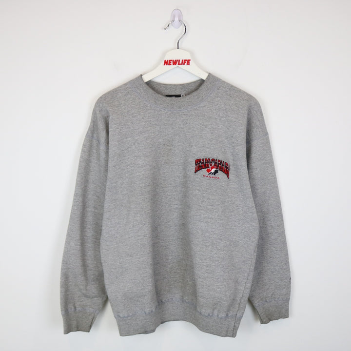 VIntage 90's Team Canada Hockey Starter Crewneck - M-NEWLIFE Clothing