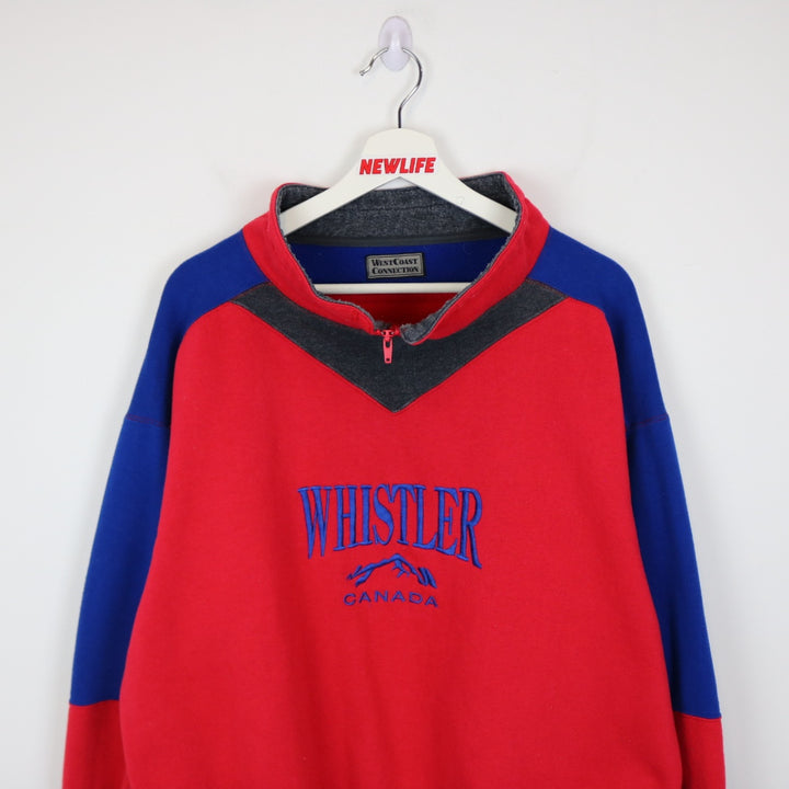 Vintage 90's Whistler Canada Collared Crewneck - XL-NEWLIFE Clothing