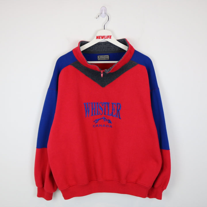 Vintage 90's Whistler Canada Collared Crewneck - XL-NEWLIFE Clothing