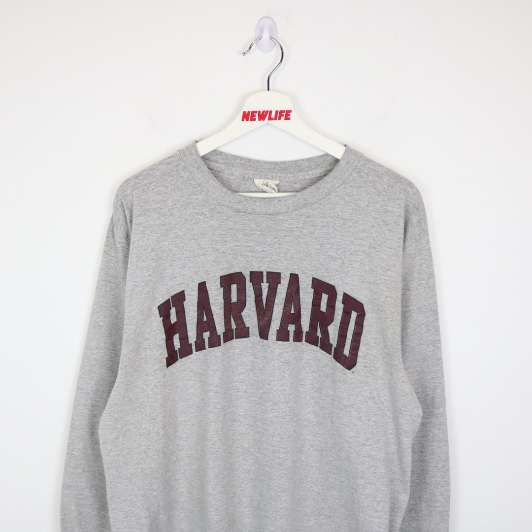 Vintage 90's Harvard University Long Sleeve Tee - L-NEWLIFE Clothing