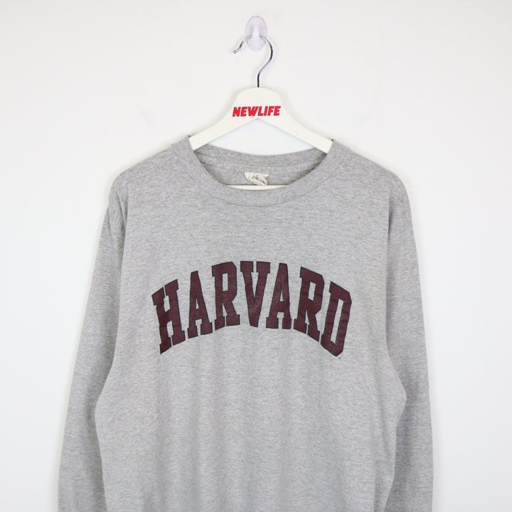 Vintage 90's Harvard University Long Sleeve Tee - L-NEWLIFE Clothing