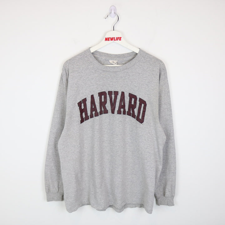 Vintage 90's Harvard University Long Sleeve Tee - L-NEWLIFE Clothing