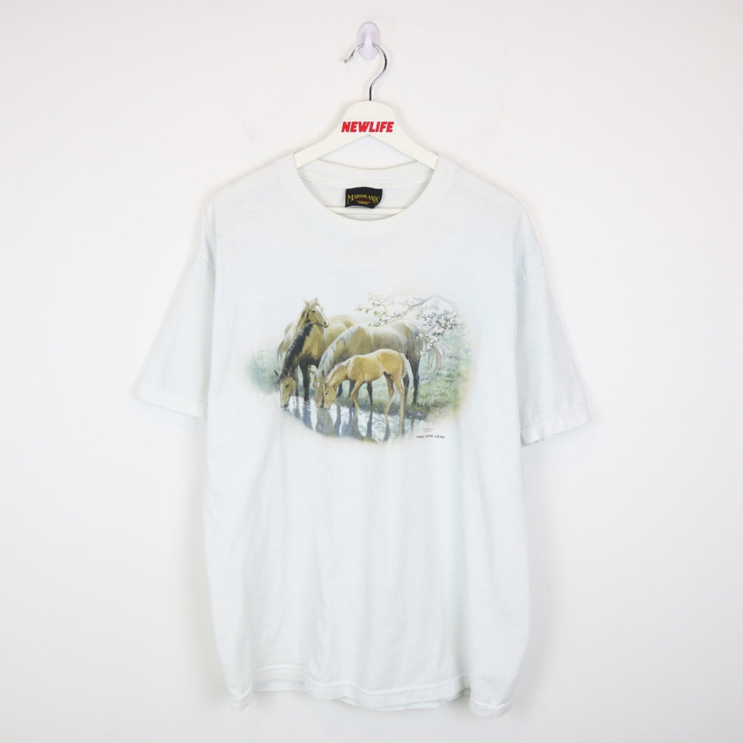 Vintage 90's Horse Nature Tee - L-NEWLIFE Clothing