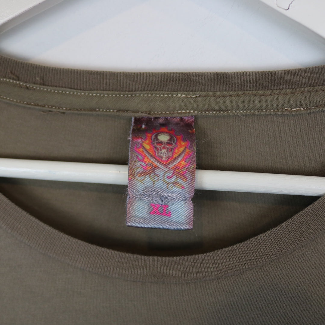 Vintage Y2K Ed Hardy Love Kills Slowly Long Sleeve Tee - XL-NEWLIFE Clothing