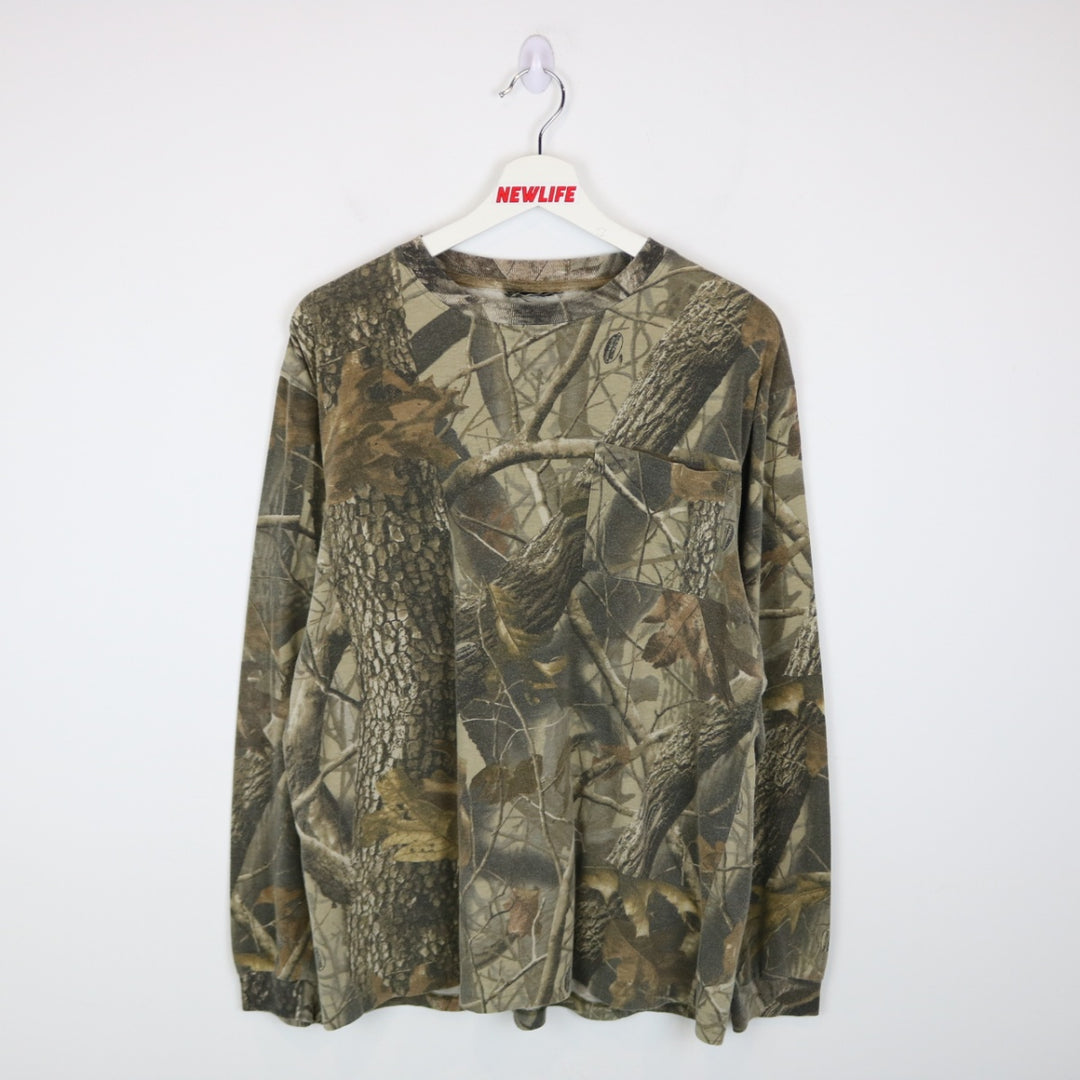 Vintage 00's Real Tree Camo Long Sleeve Tee - L-NEWLIFE Clothing