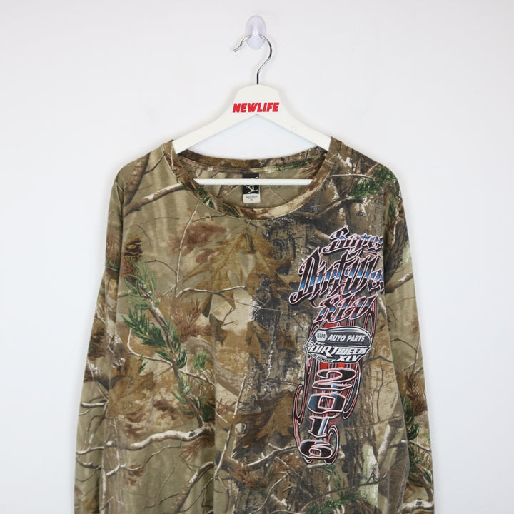 2016 Super Dirt Week Real Tree Camo Long Sleeve Racing Tee - XXL-NEWLIFE Clothing