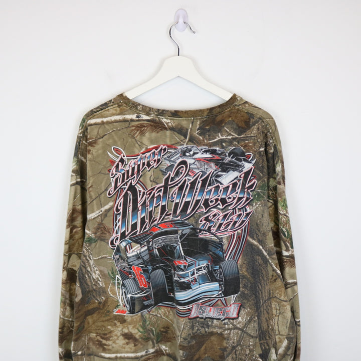 2016 Super Dirt Week Real Tree Camo Long Sleeve Racing Tee - XXL-NEWLIFE Clothing