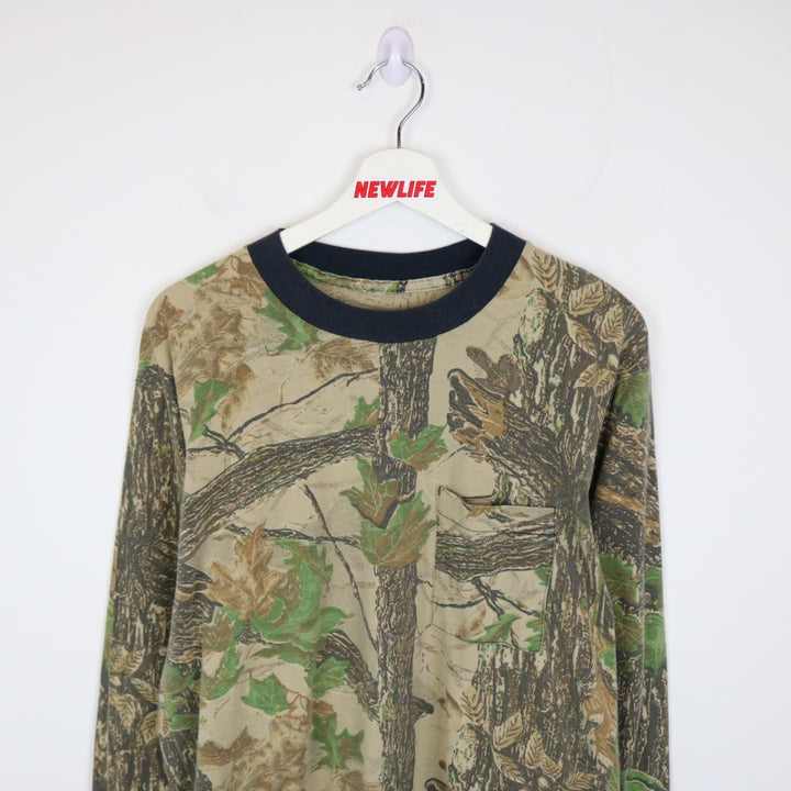Vintage 80's Real Tree Camo Long Sleeve Tee - L-NEWLIFE Clothing