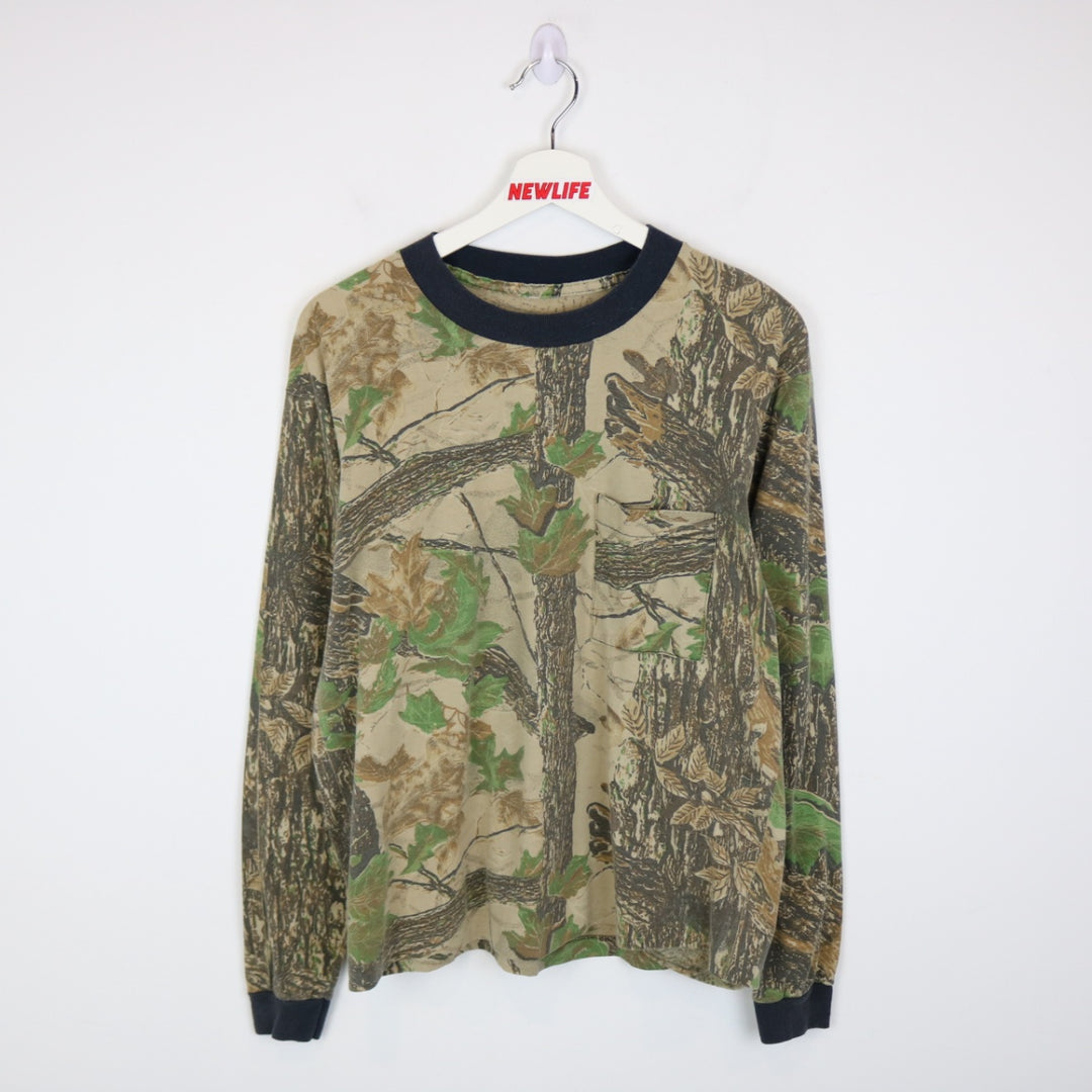 Vintage 80's Real Tree Camo Long Sleeve Tee - L-NEWLIFE Clothing