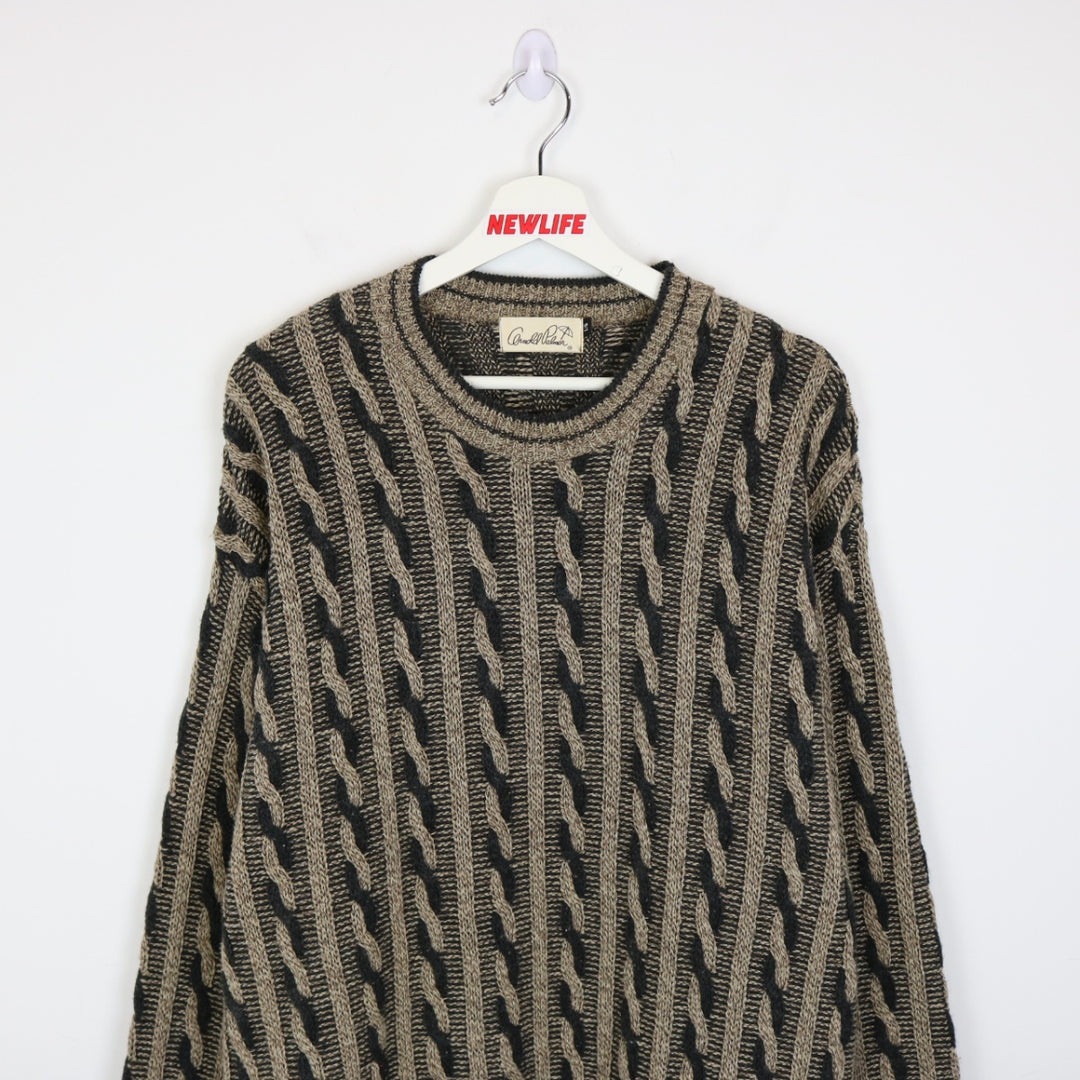 Vintage 80's Arnold Palmer Cable Knit Sweater - M-NEWLIFE Clothing