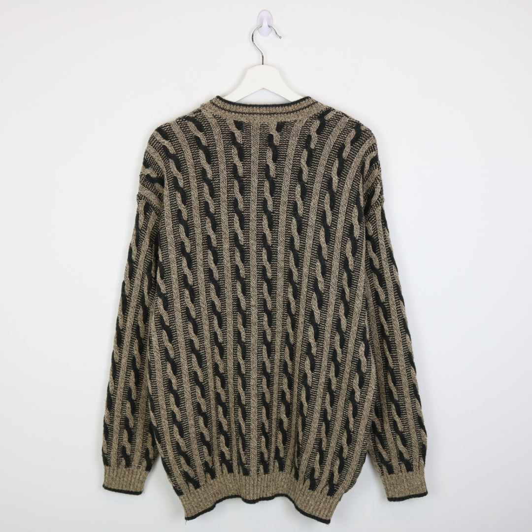 Vintage 80's Arnold Palmer Cable Knit Sweater - M-NEWLIFE Clothing