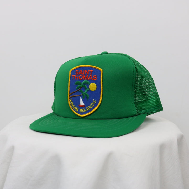 Vintage 80's Saint Thomas Islands Trucker Hat - OS-NEWLIFE Clothing