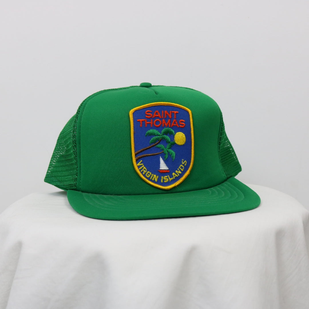 Vintage 80's Saint Thomas Islands Trucker Hat - OS-NEWLIFE Clothing