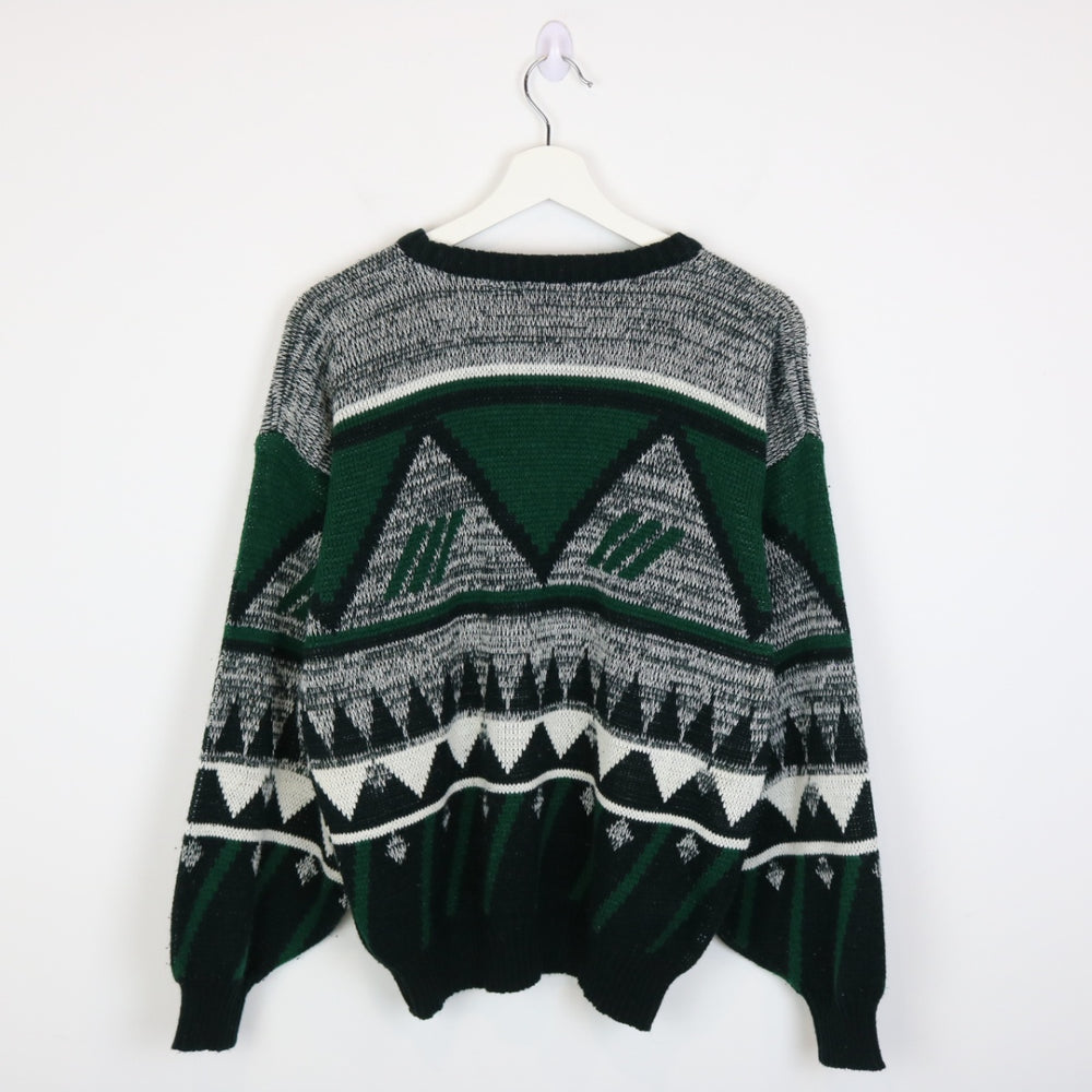 Vintage 80's Capricorn Pattered Knit Sweater - M-NEWLIFE Clothing