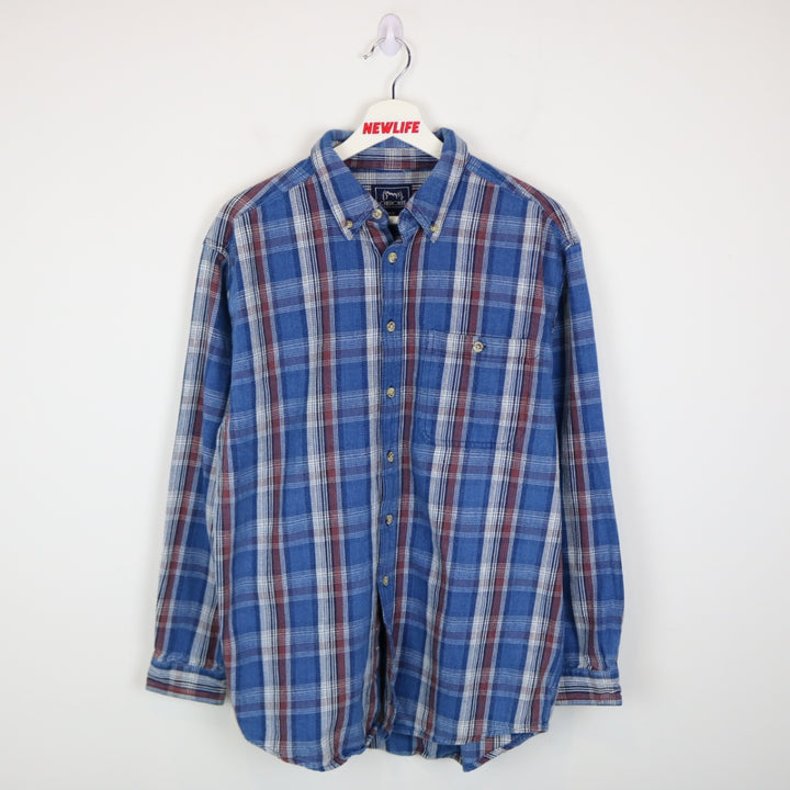 Vintage 90's Cherokee Plaid Flannel Shacket - M-NEWLIFE Clothing