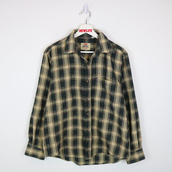 Vintage 80's Levi's Blue Tab Plaid Button Up - M-NEWLIFE Clothing