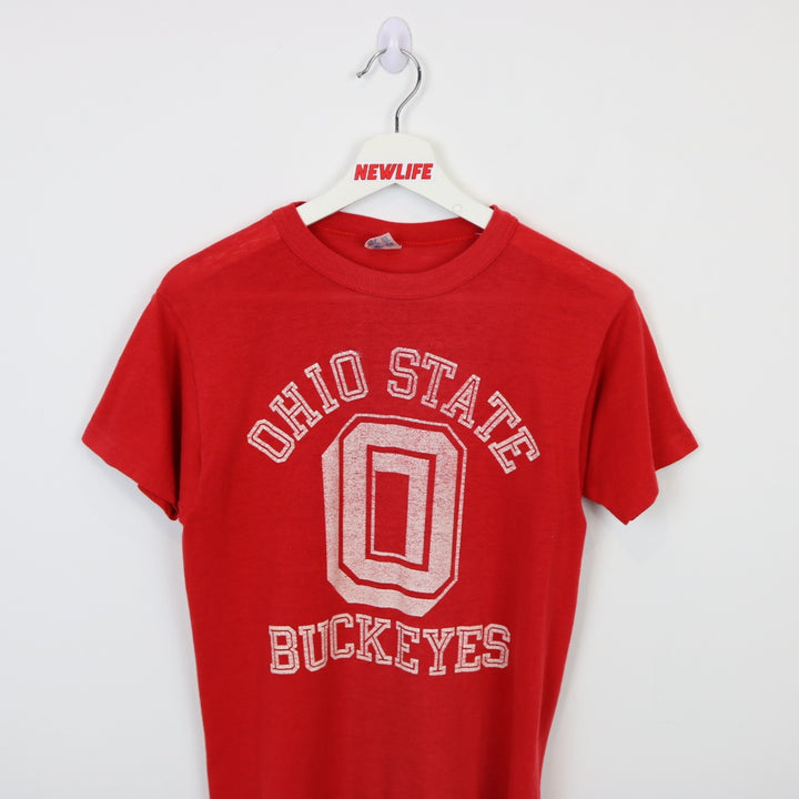 Vintage 80's Ohio State Buckeyes Tee - XS-NEWLIFE Clothing