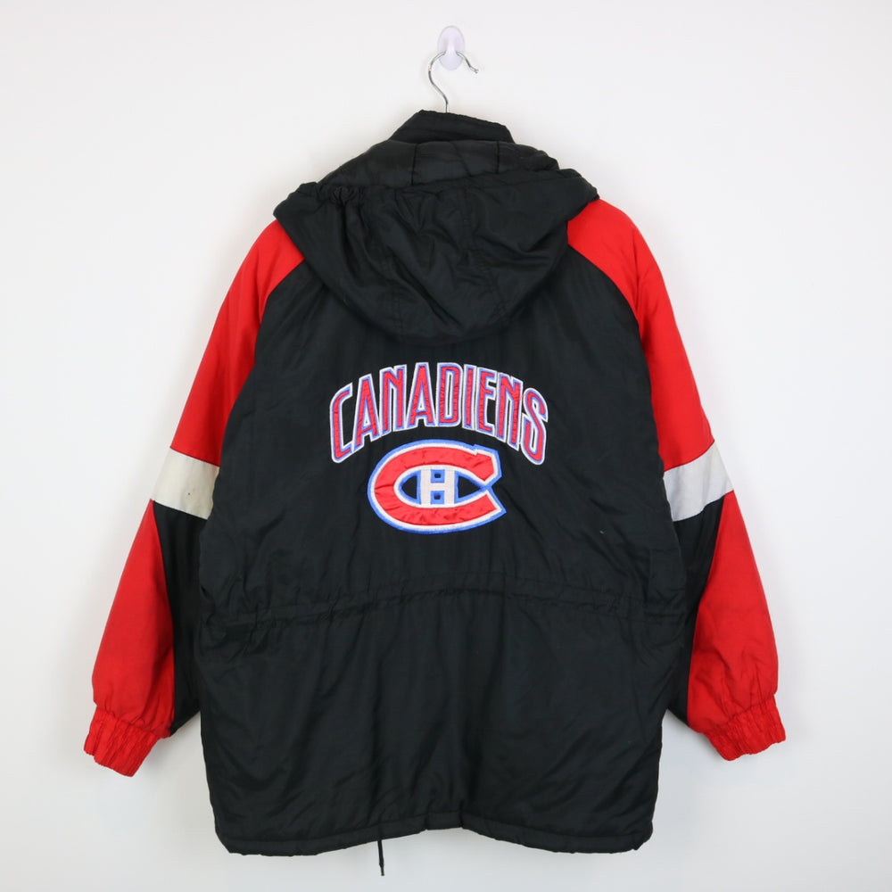 Vintage 90's Montreal Canadiens Chalk Line Puffer Jacket - M-NEWLIFE Clothing