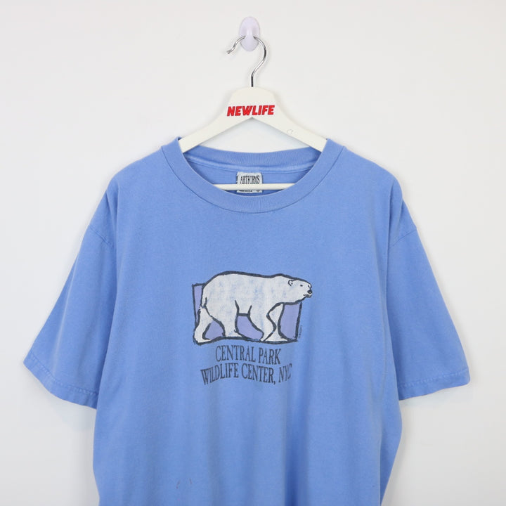 Vintage 90's Central Park New York Wildlife Center Tee - XL-NEWLIFE Clothing