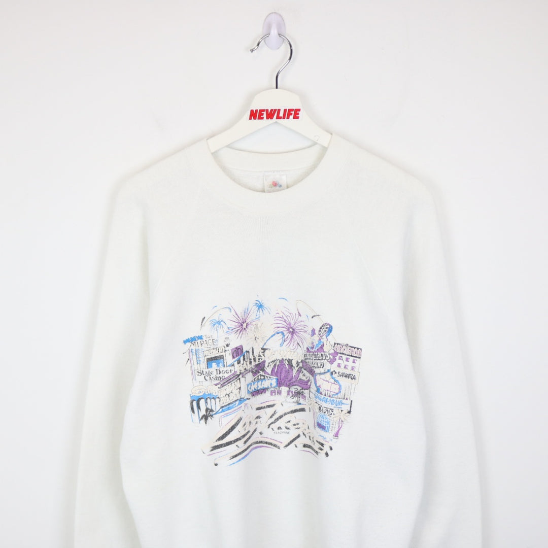 Vintage 90's Las Vegas Crewneck - M-NEWLIFE Clothing