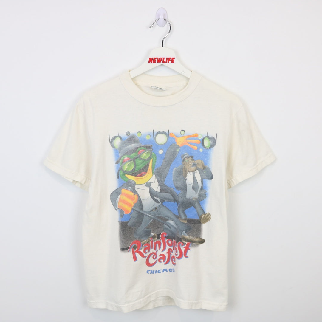 Vintage 90's Rainforest Cafe Chicago Tee - S-NEWLIFE Clothing