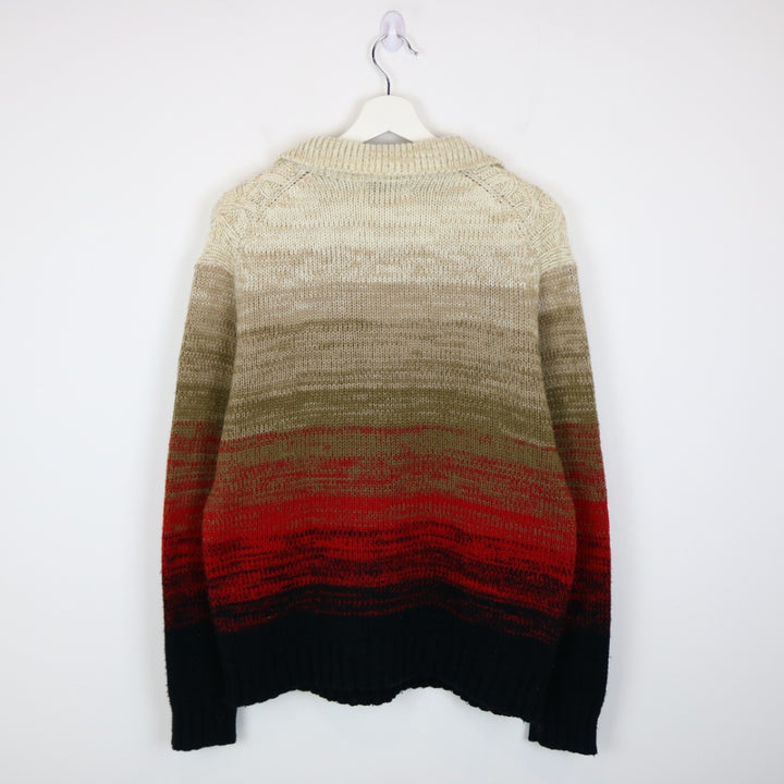 Vintage 80's Musing Wear Collared Knit Sweater - M-NEWLIFE Clothing