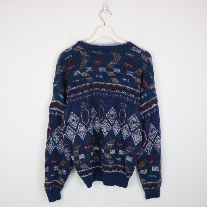 Vintage 80's Puritan Patterned Knit Sweater - M-NEWLIFE Clothing