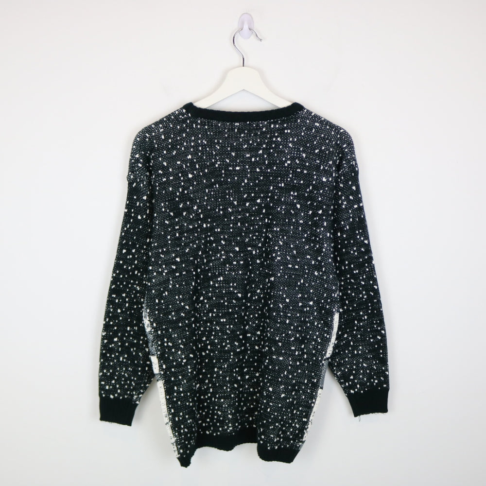 Vintage 80's Winter Patterned Knit Sweater - S-NEWLIFE Clothing