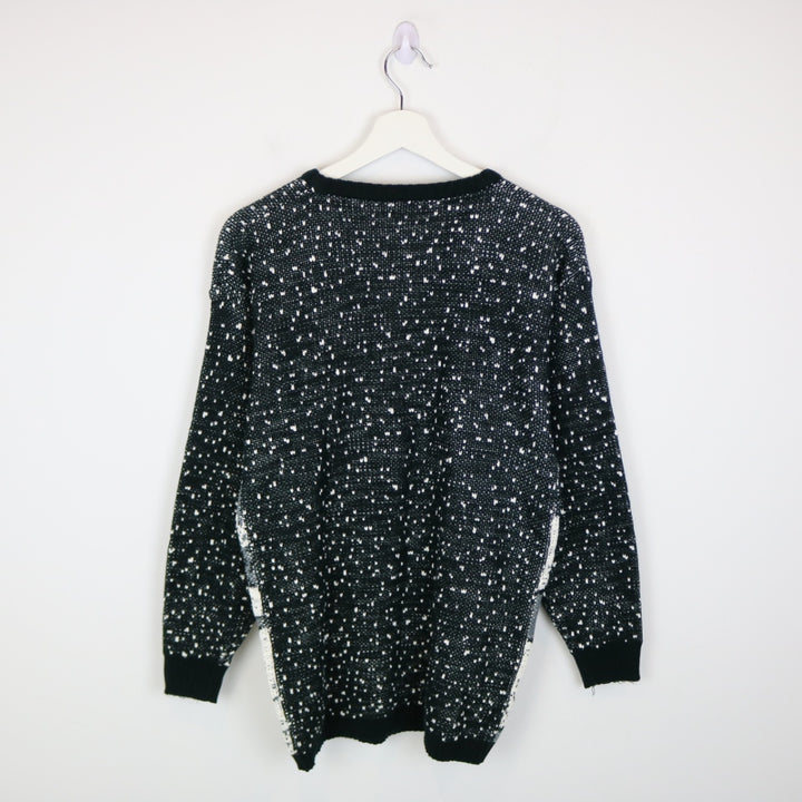 Vintage 80's Winter Patterned Knit Sweater - S-NEWLIFE Clothing