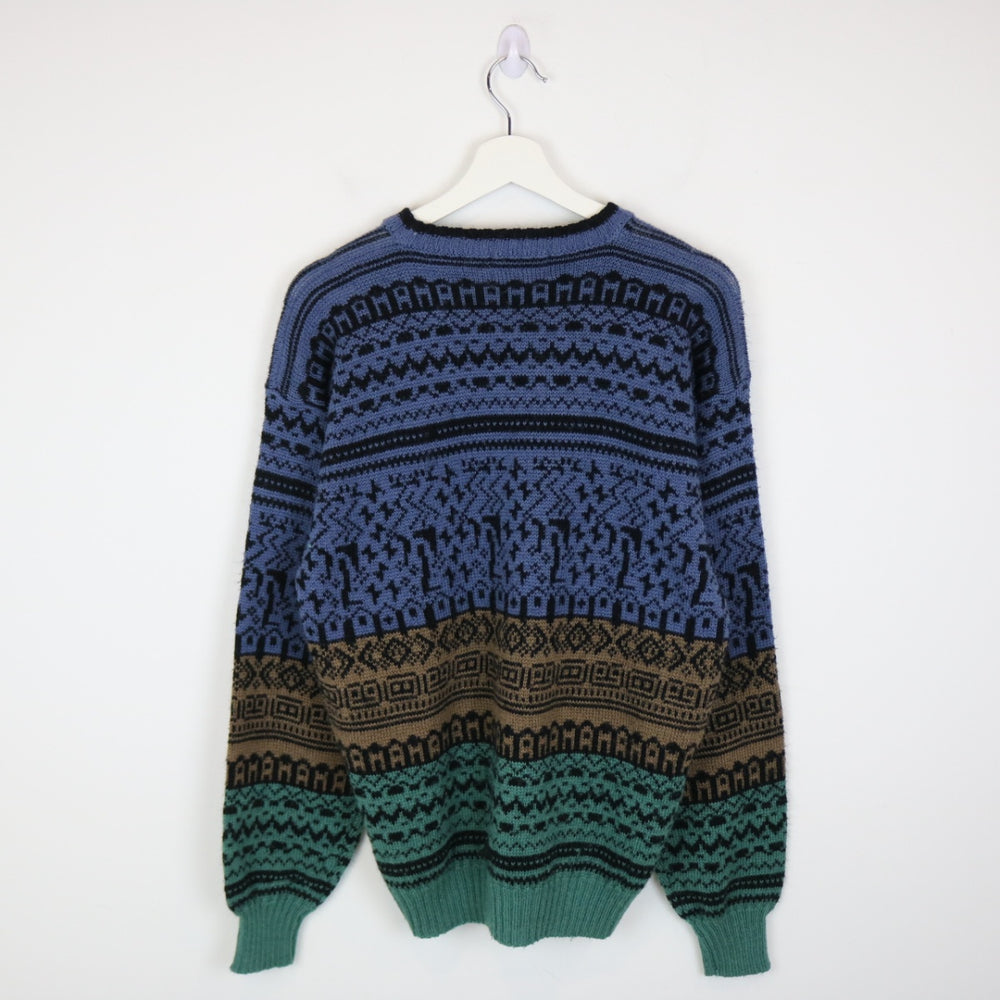 Vintage 80's McGregor Patterned Knit Sweater - S-NEWLIFE Clothing