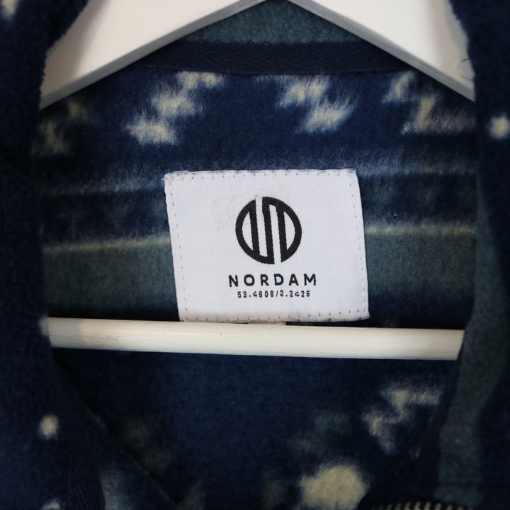 Nordam Patterned Fleece Quarter Zip Sweater - M-NEWLIFE Clothing