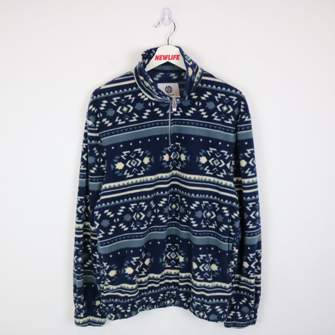 Nordam Patterned Fleece Quarter Zip Sweater - M-NEWLIFE Clothing